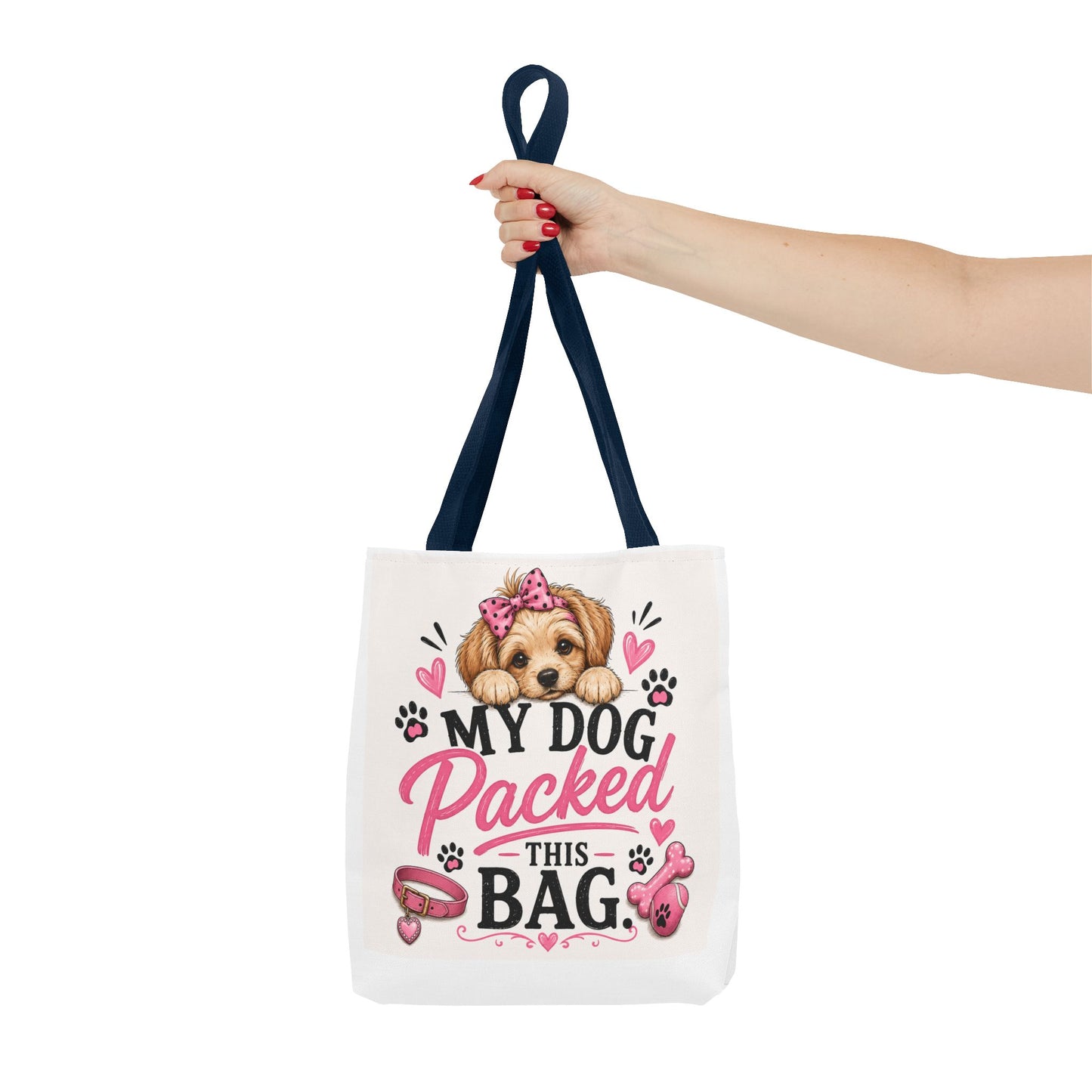 My Dog Packed This Bag Canvas Tote Bag