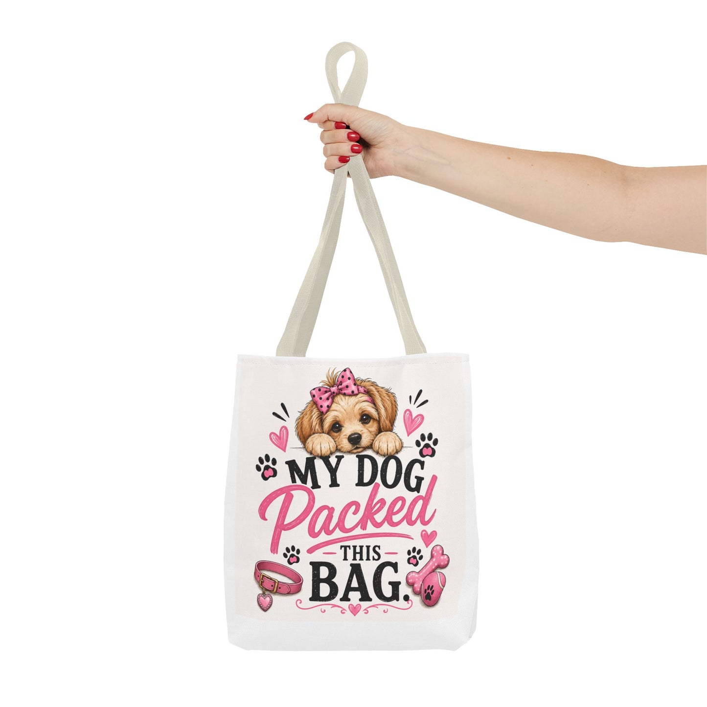 My Dog Packed This Bag Canvas Tote Bag