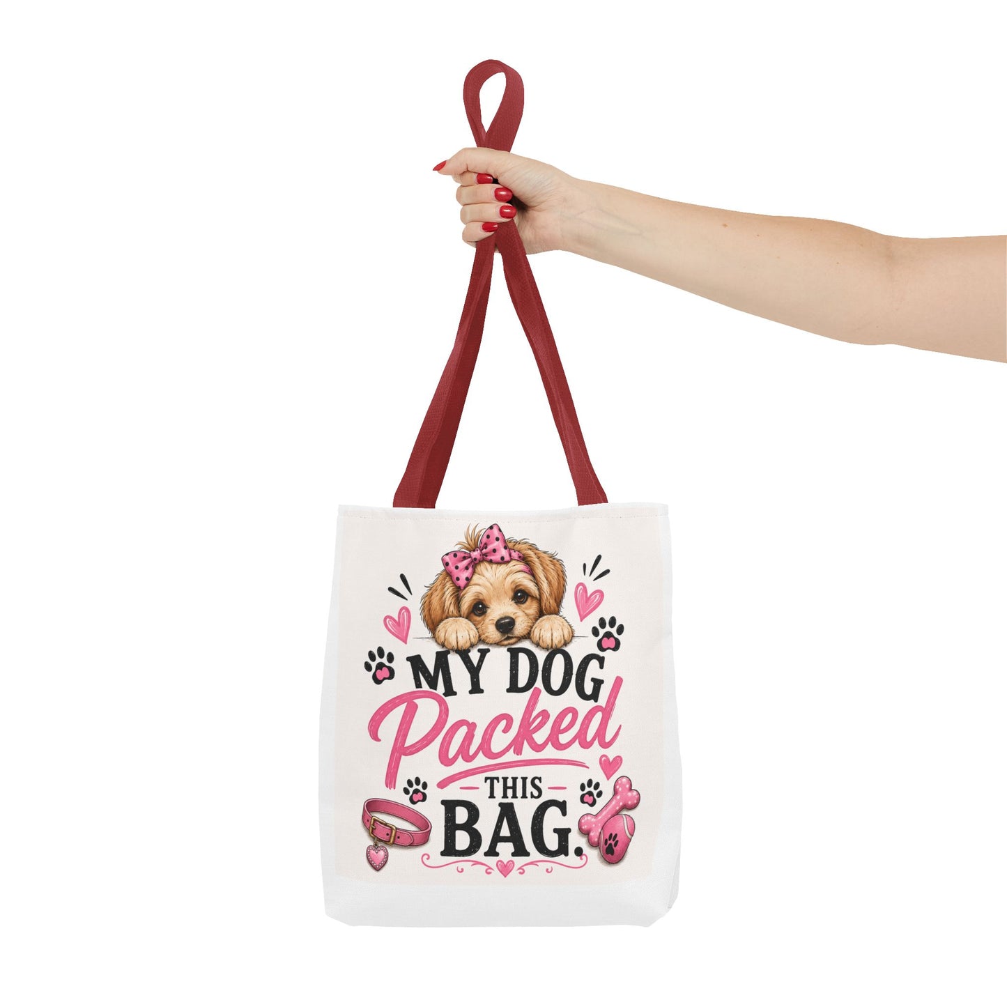 My Dog Packed This Bag Canvas Tote Bag