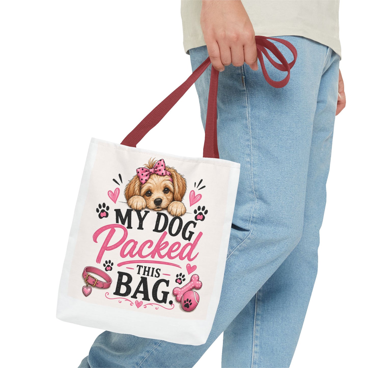 My Dog Packed This Bag Canvas Tote Bag