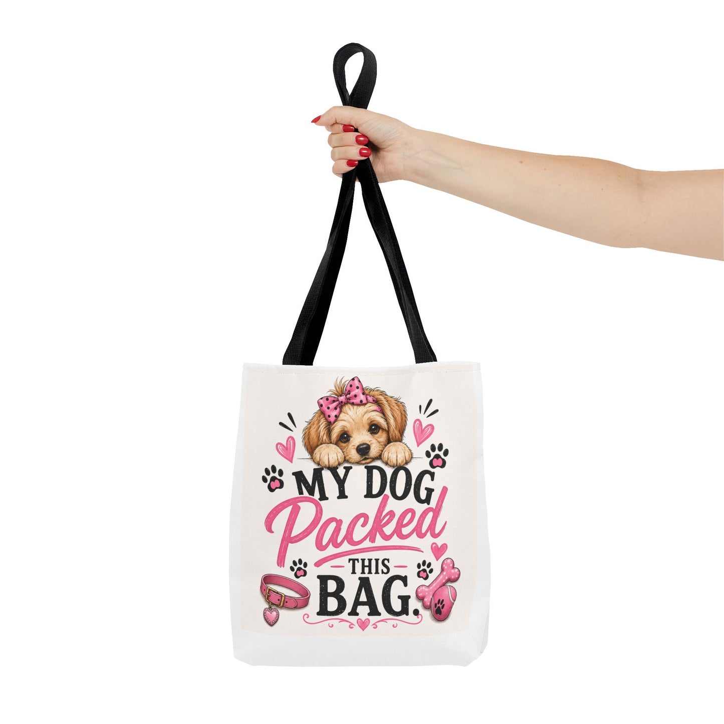 My Dog Packed This Bag Canvas Tote Bag