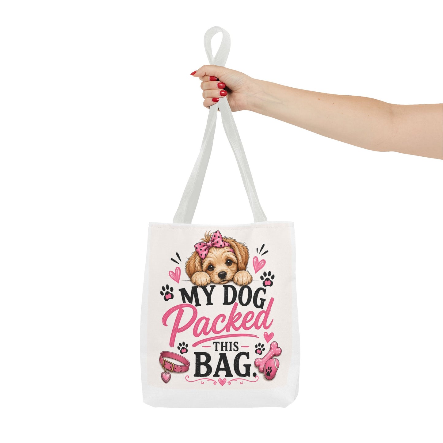 My Dog Packed This Bag Canvas Tote Bag