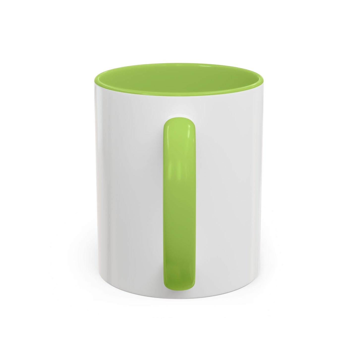 Powered by Coffee & Dog Kisses Accent Mug — Cute Rainbow Paw Print Coffee Cup (11/15oz)